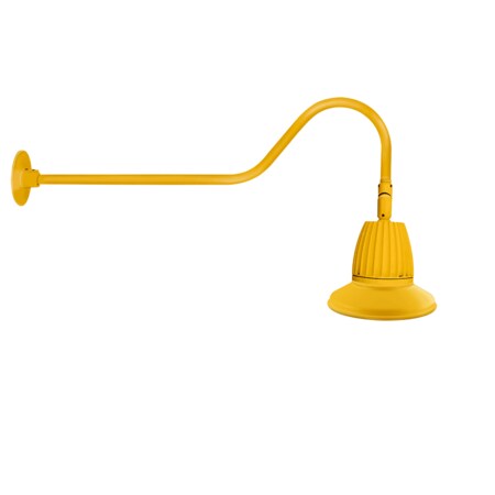 Rab GOOSENECK STYLE2 26W NEUTRAL LED 11" ST SHADE RECT REFL YL GN2LED26NRST11YL
